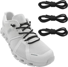 3 Pairs Elastic Oval Shoe Laces for Running Shoes - Stretchable Replacement Lace