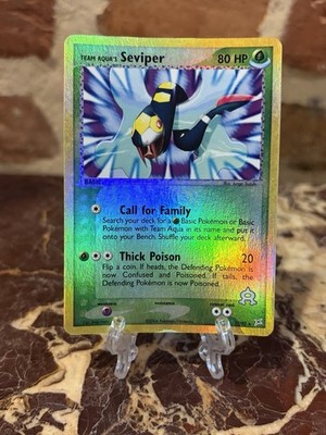 Pokemon TCG Team Aqua's Seviper Reverse Holo Team Magma vs Team Aqua 17/95 MP