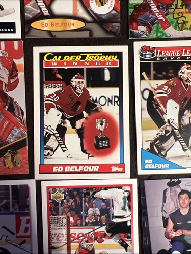 Ed Belfour 28 Card NHL Ice Hockey Trading Card Lot The Eagle ๐ฆ
Blackhawks HOF - Picture 14 of 16