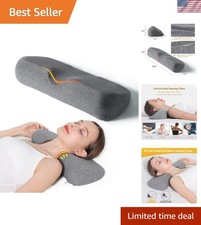 Cervical Neck Pillows for Pain Relief Sleeping, Memory Foam Neck Bolster Supp...