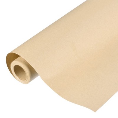 Kraft Wrapping Paper, 17.32''x 196''(16.4') Decorative Paper, Brown 80GSM