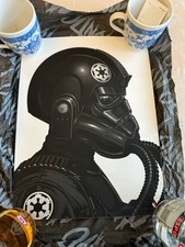 Mike Mitchell Mondo Star Wars Print TIE Fighter Pilot signiert nummeriert