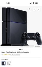 SONY PlayStation 4 Jet Black 500GB Home Console