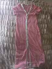 Mango Women's Size M Ribbed Knit Maxi Dress Red and White Striped