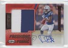 2018 Certified Freshman Fabric Signatures Mirror Red Daurice Fountain Auto 0n64