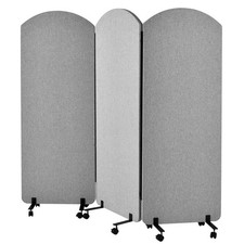 Acoustic Room Divider 72x66 in 3 Panel Privacy Partition Soundproof Screen