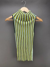 Tessori Womens Multicolor Pinstripe Sleeveless Dress Size M/L