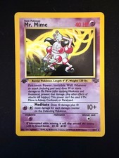 Mr. Mime [1st Edition] #6 Prices | Pokemon Jungle | Pokemon Cards