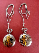 VINTAGE YOUR CHOICE HUNTER OR FISMMEN GENEVA QUARTZ POCKET WATCH WORKS/ NEW