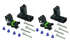  (Set of Two) 12-14-16-18 AWG Gauge 2 Pin Position Terminal Weather Pack 