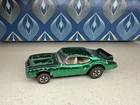 🔥 Hot Wheels Redline Shiny Emerald Green Olds 442!! ORIGINAL WING!