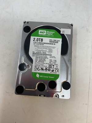 WESTERN DIGITAL HARD DRIVE 2TB WD20EADS SATA CAVIAR GREEN - PREOWNED