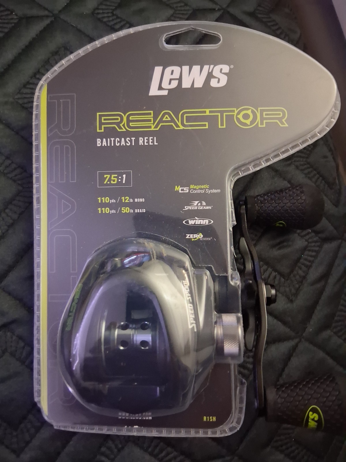 Lew's Reactor R1SH Baitcast Reel 7.5:1 Right Retrieve 110yd/