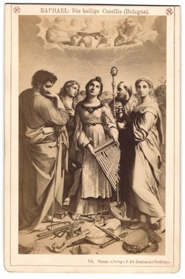 Fotografie F. & O. Brockmann´s Nachfolger, Dresden, Gemälde: Die heilige Caecil 