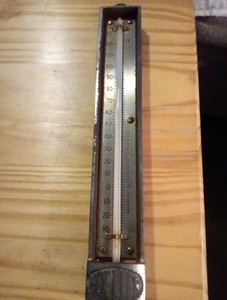 One Moeller  Thermometer 30-130°F as pictured Intact Working