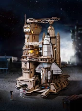 ROKR Space Shuttle 3D Wooden Puzzle Mechanical Building Kits for Adult Xmas Gift