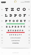 PECULA Snellen Chart, Wall Chart for Eye Exams - 10 ft 9 x 14 in