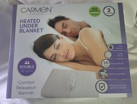 Carmen C81193 Double Heated Under Blanket with Overheat Protection 60W 120 x 107