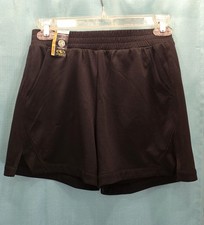 Athletic Works Girl's Mesh Shorts Black Size 10/12 NWT