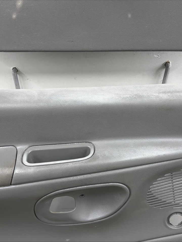 Par de paneles de puerta manuales gris E-150 E-250 E-350 99-08 Ford Econoline Van OEM Foto 4 de 4