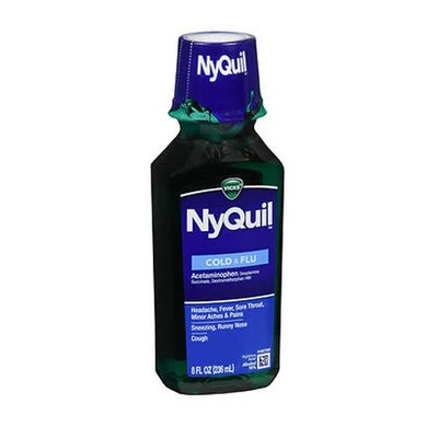 Vicks, Nyquil Cold And Flu Liquid, 8 Oz