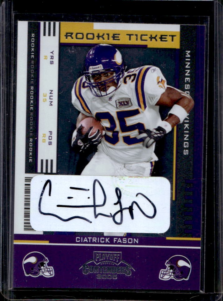 Ciatrick Fason Playoff Contenders #121 Autograph