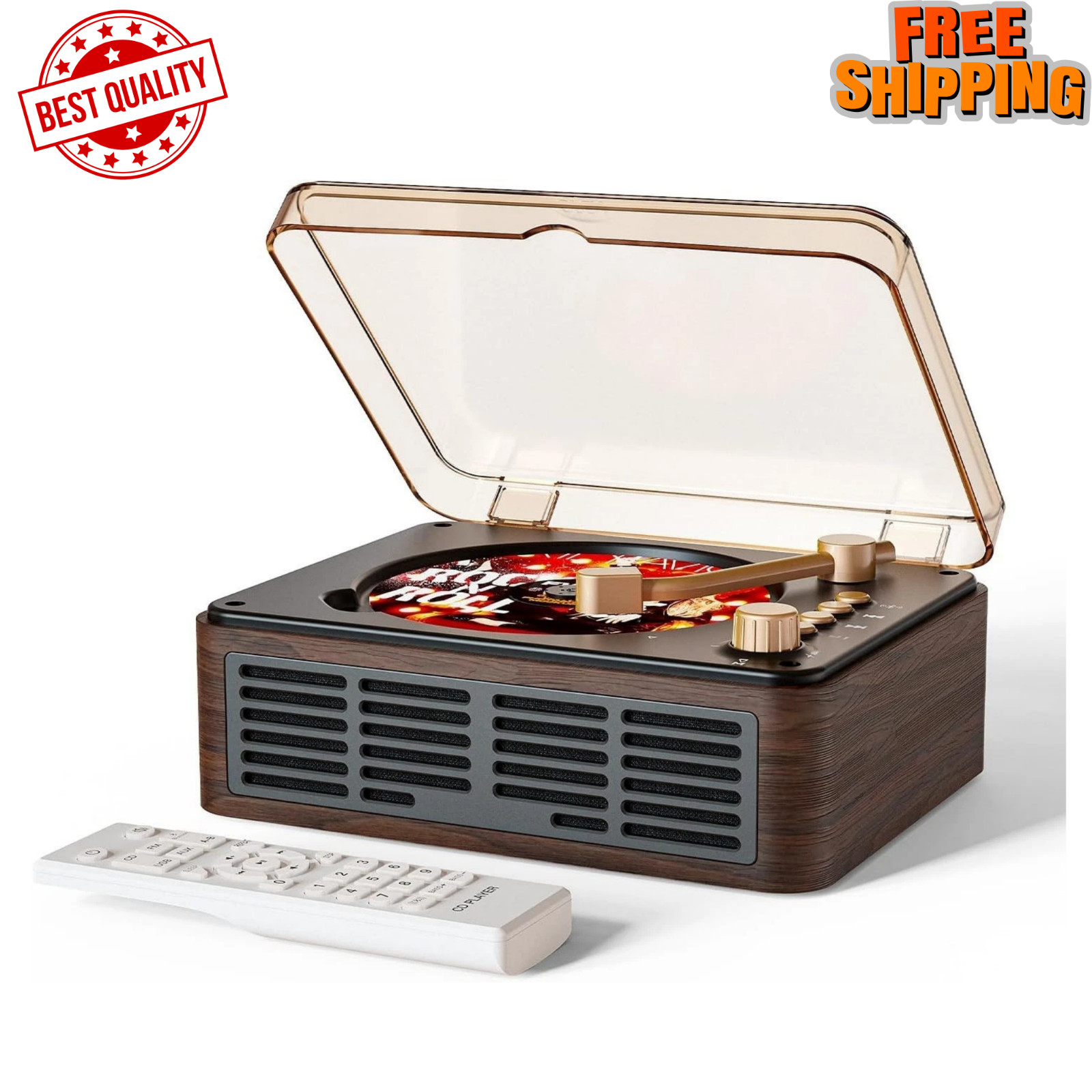 With Speakers Bluetooth Nostalgic Retro Portable Cd Players For Home W