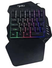 HXSJ V100 - 35 Keys One handed Keyboard Mini USB Wired RGB Backlight Single Hand