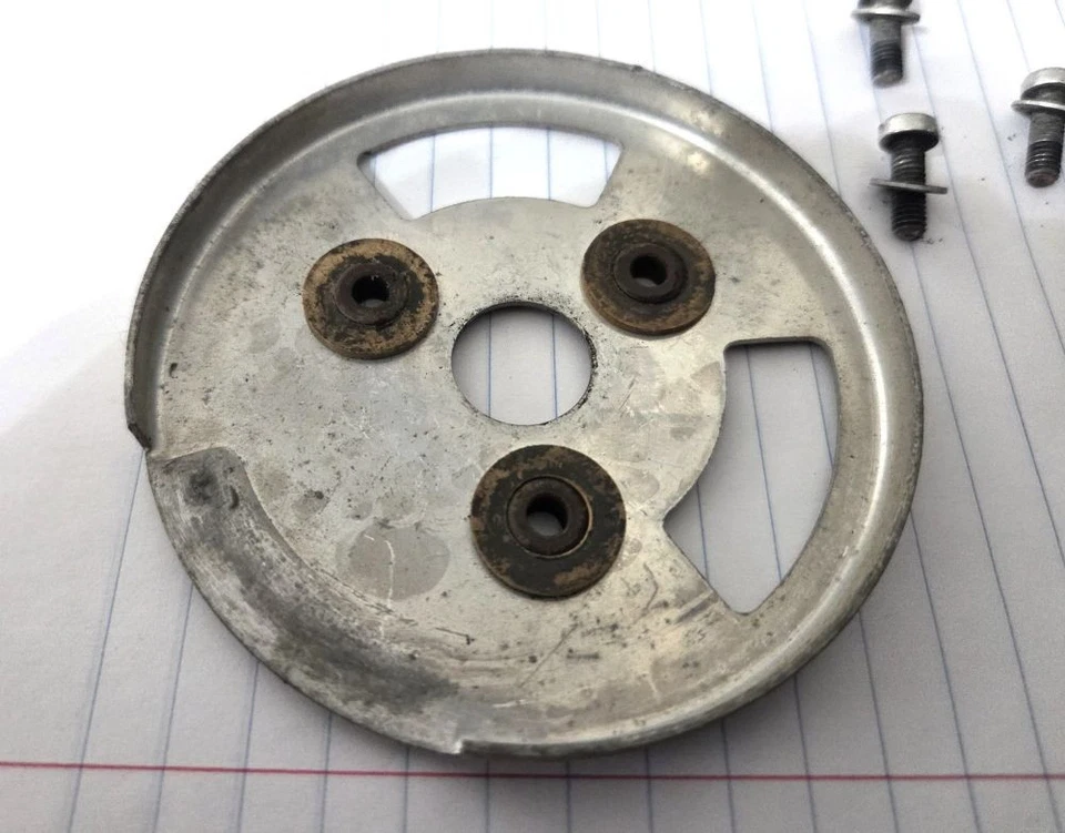 * Buen Usado Original PORSCHE 356B 356C 911 912 914 Bocina Botón Montaje Piezas * Foto 3 de 4