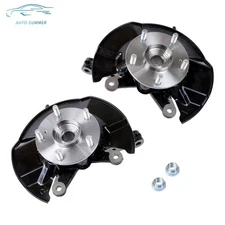 Front L & R Steering Knuckle & Wheel Bearing Hub Assembly For Honda Civic 13-15
