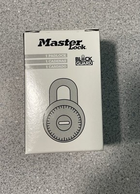 Master Lock Padlock Block Guard 1525 Combination Lock  New In Box
