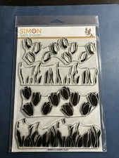 NEW! Simon Says Stamp-LAYERED TULIPS Stamp Set , Spring, Flowers, Mother's Day