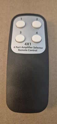Koopman Replacement Remote Control 4 Port IR Wireless 4X1 HDMI Switch Selector