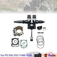 For YFZ 450 Crankshaft Bearing Cylinder Piston Gasket 06-13 Engine Rebuild Kit 