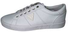 Guess Mujer 11 Blanco Astray Tenis Zapatos de Corte Con Cordones Moda GBG Nuevo