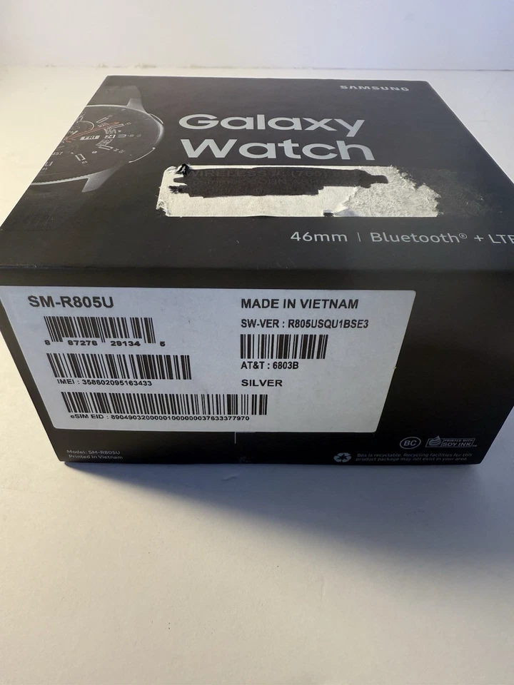 Samsung Galaxy Smartwatch SM-R805U 46mm Silver Bluetooth + LTE - Image 3 of 3