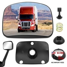 Hood Mirror Glass Passenger Side Compatible Passenger Side Hood Mirror Glass