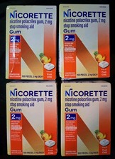 4-Pack Nicorette Fruit Chill 2mg Gum - 400 pieces Total, 02/2029
