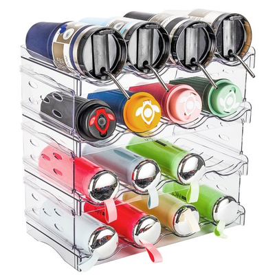 #ad #ad Water Bottle Organizer for 30 OZ Stanley Water Bottle 4 Tier Stackable Tumbl... $29.41