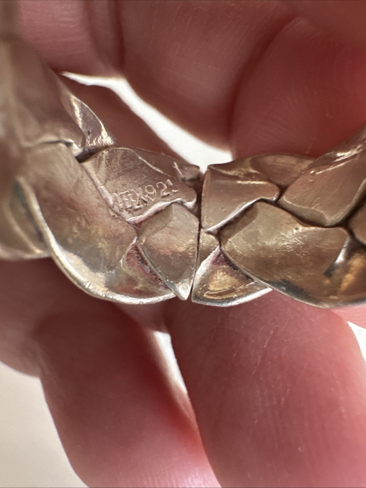 Solid 925 Sterling Silver Braided Ring | Unisex S… - image 3