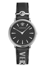 Versace Watch V-Circle VE81041-22 Black Dial Steel 38mm Swiss Quartz WR