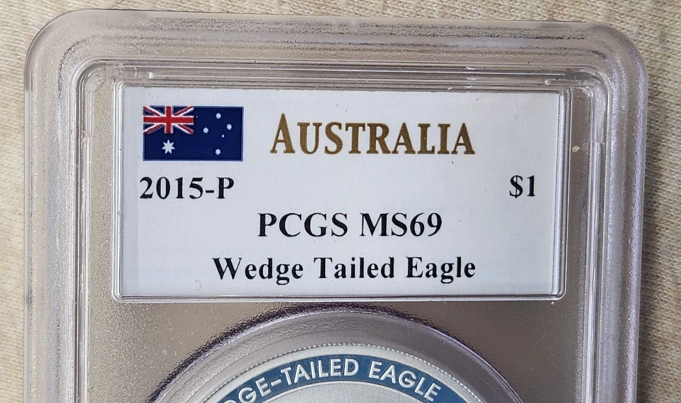 WPCoins ~ 2015-P Australia PCGS MS-69 Wedgetailed Eagle - Image 3 of 4