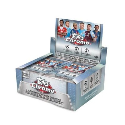 2025/26 Topps UEFA Club Competitions Chrome Soccer Jumbo Box