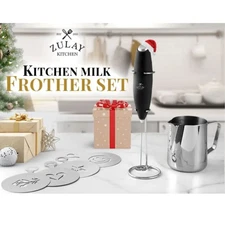 Zulay Kitchen Premium Gift Milk Frother Complete Set 