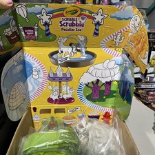 Crayola Scribble Scrubbie Peculiar Zoo 24 PCs Toy Set - 8 Washable Animals NEW