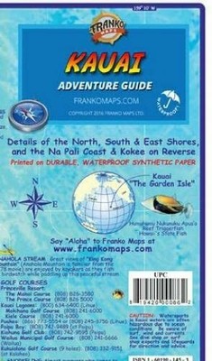 Kauai Hawaii Adventure Guide Franko Maps Waterproof Map