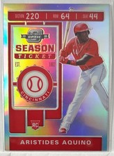 2020 Chronicles #5 Aristides Aquino Contenders Optic Holo Cincinnati Reds