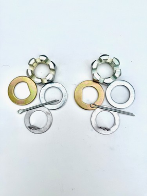 #ad 2 Kits 1quot; Trailer Axle Spindle Nut and Washer Kit Pair 2000 8000 lbs $22.95