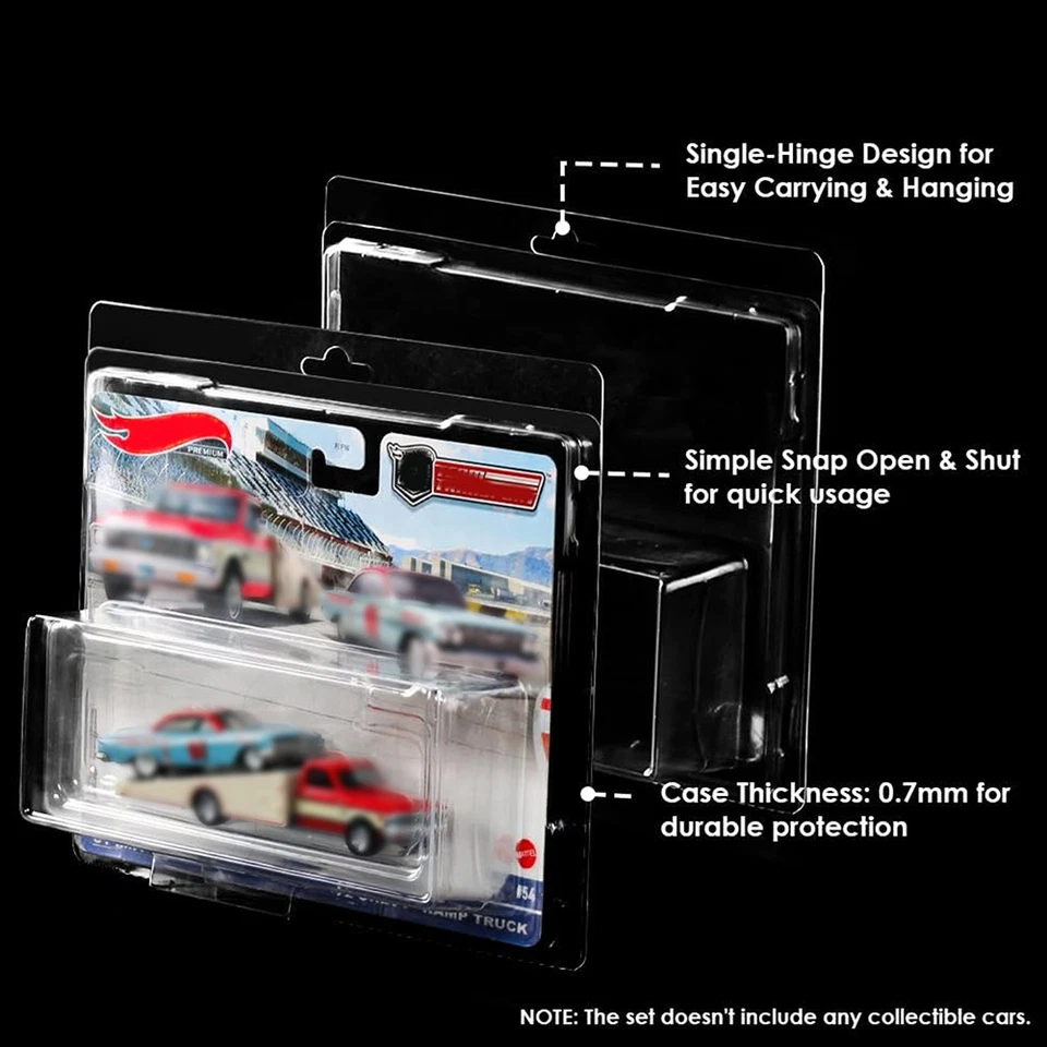 2-100x Protector Case for Hot Wheels Team Transport Clamshell Blister Display - Image 3 of 4