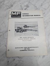 Tractores de tracción en las cuatro ruedas Massey Ferguson serie 4000 mantenimiento del motor Cummins